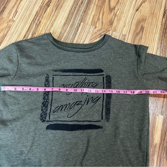 Atmosphere The Print Sweat Sweatshirt Printed “everything is amazing” Size 10 - Picture 2 of 6